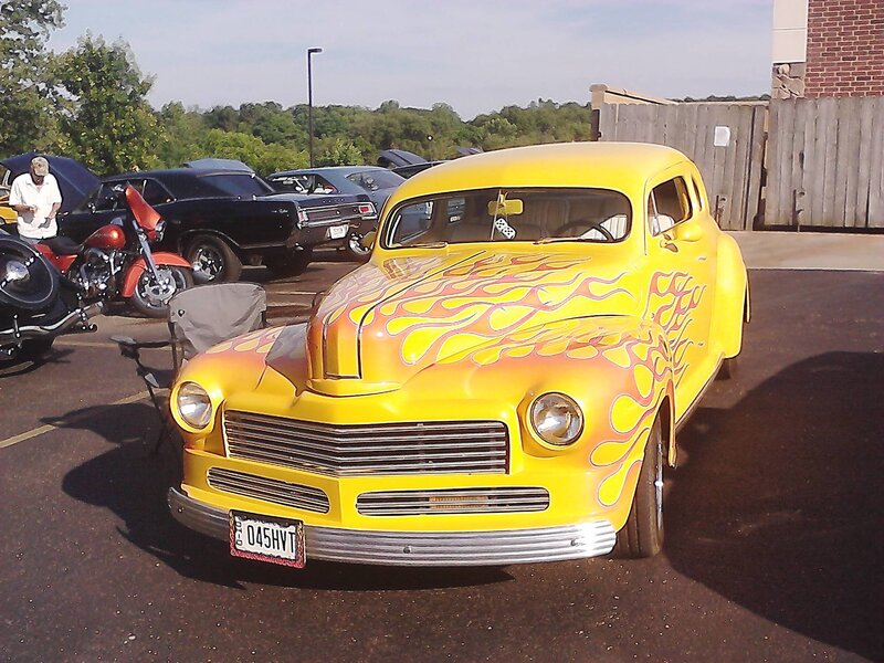 Yellow Flame Car