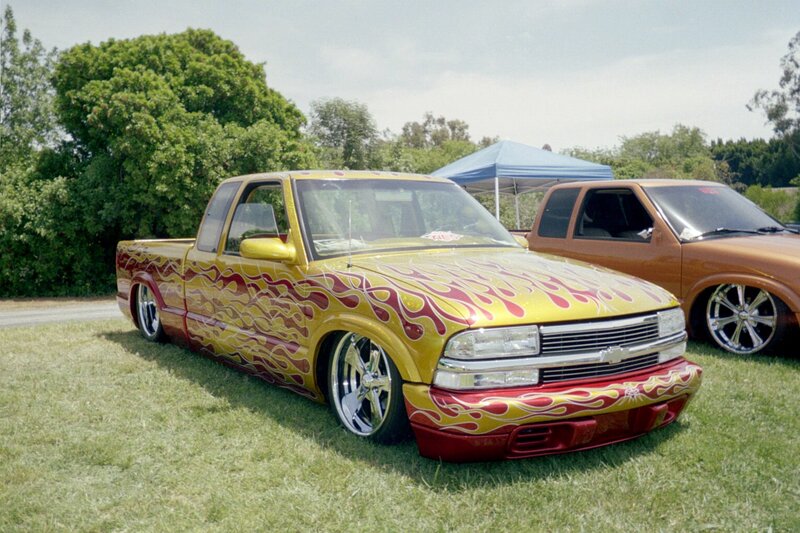 Yellow Flame-painted Truck — Outdoor