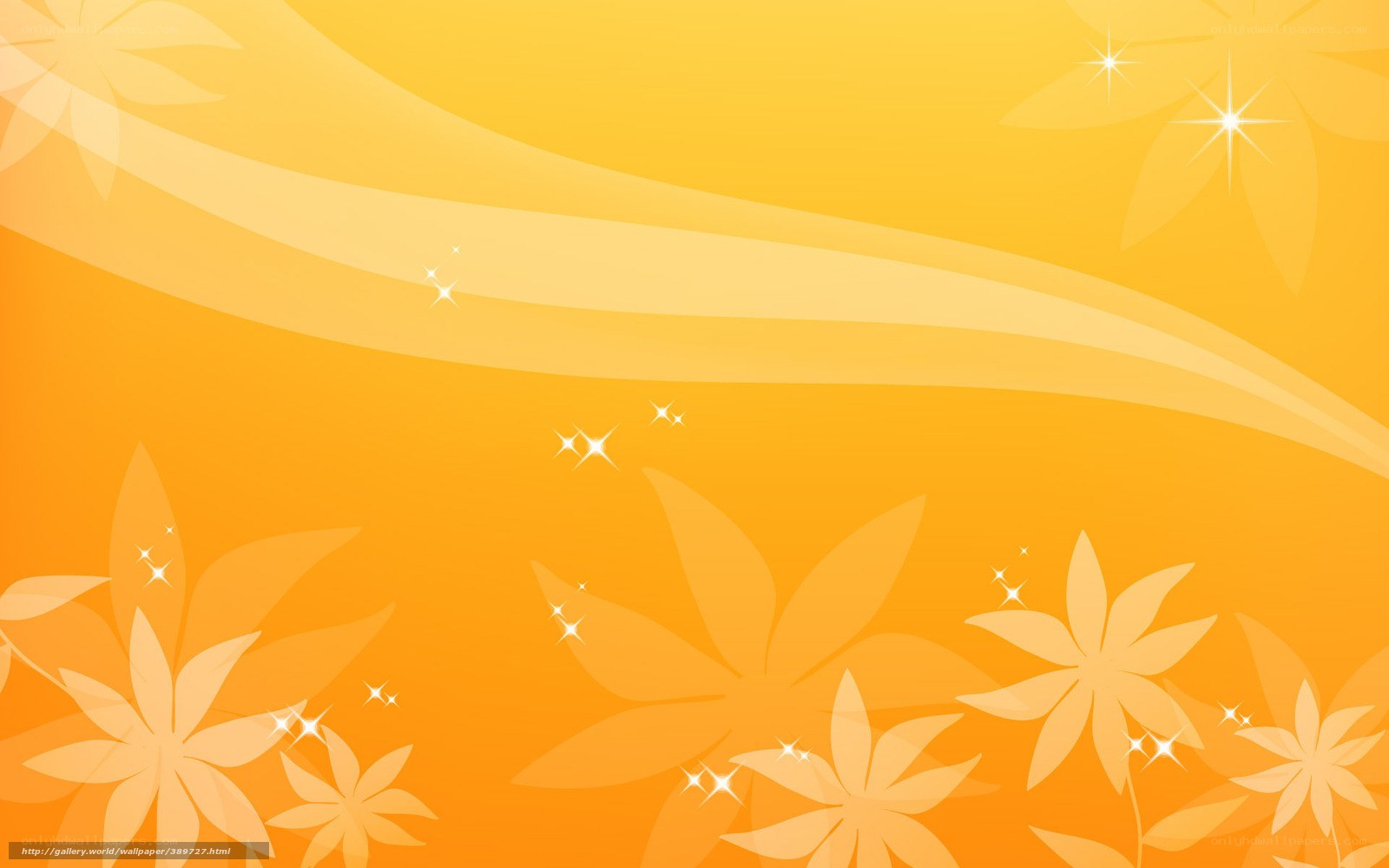 yellow floral abstract background
