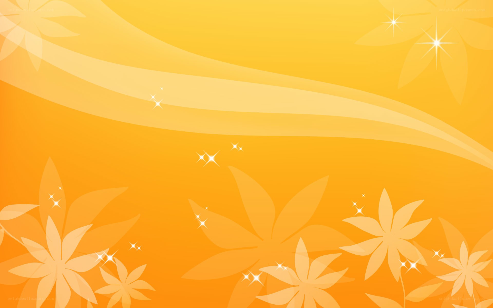 yellow floral abstract background