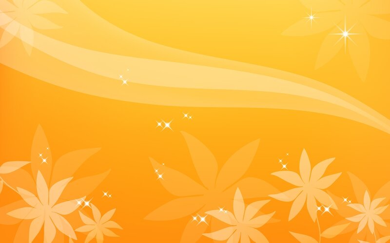 yellow floral abstract background