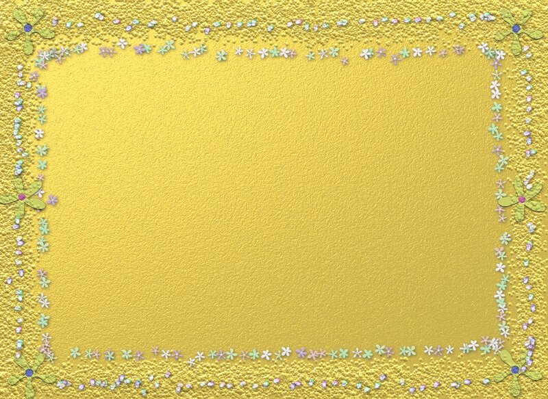Yellow Floral Border