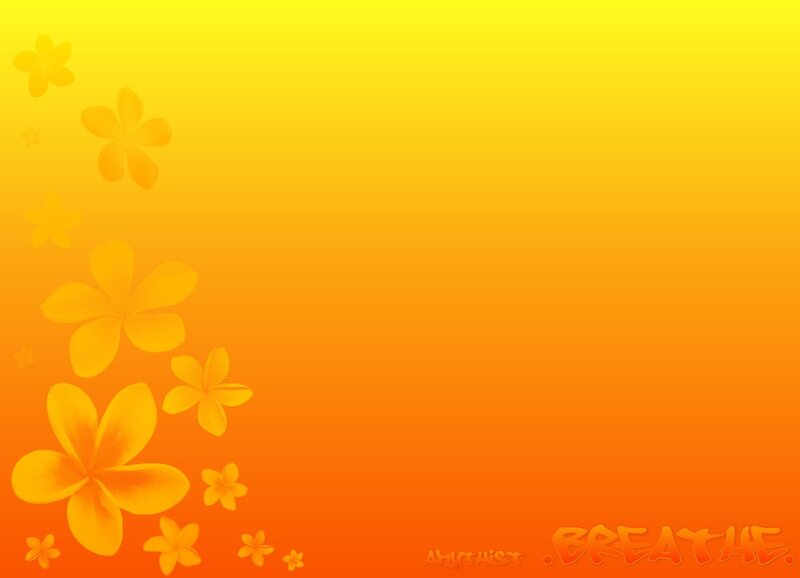 yellow floral gradient background