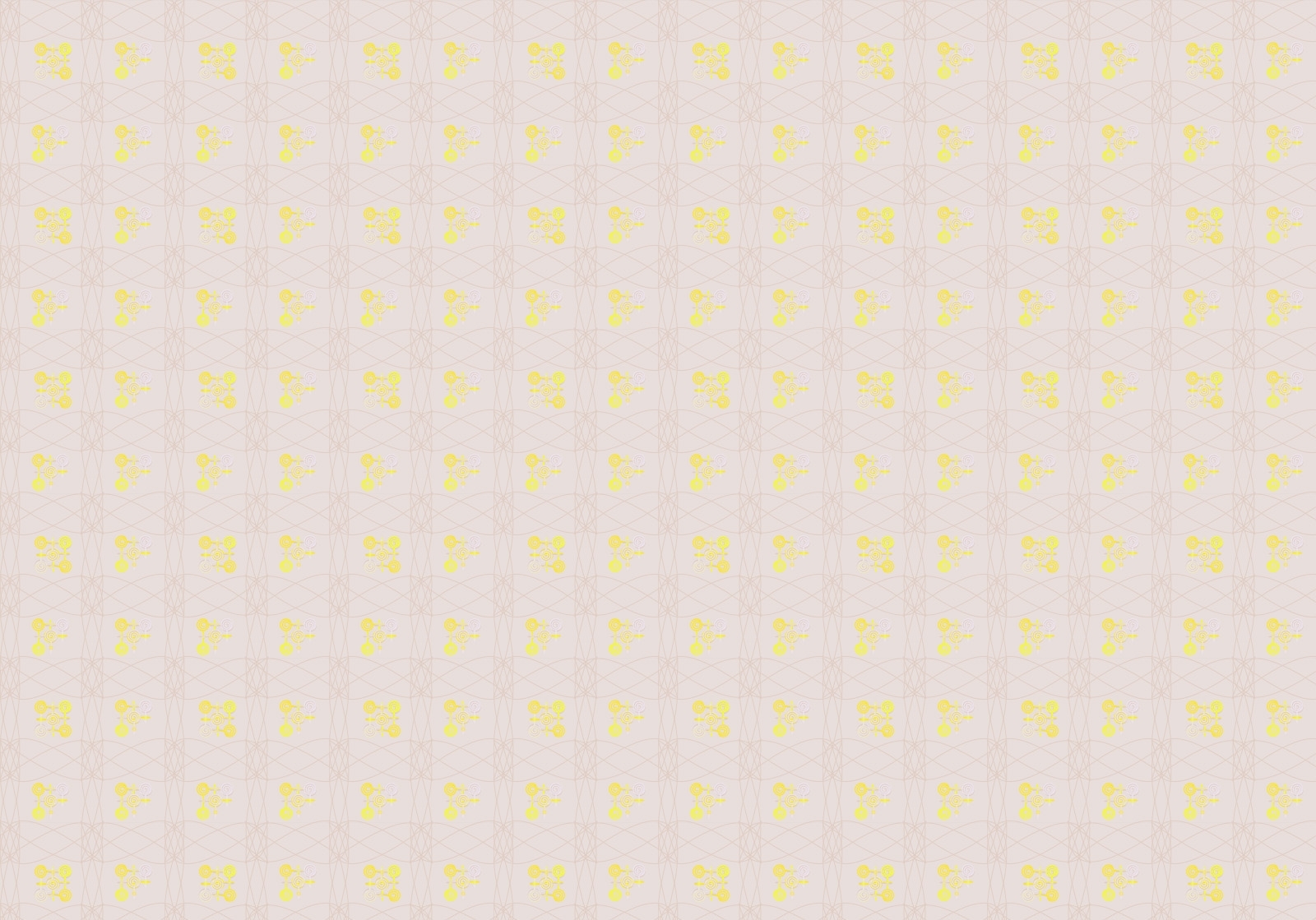 yellow floral pattern on beige