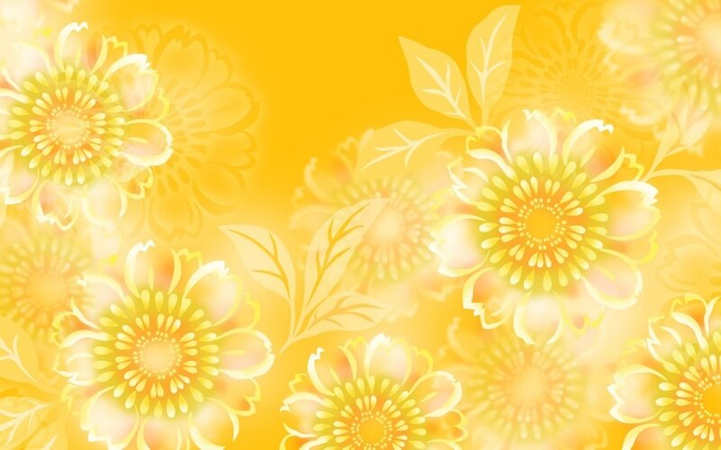 Yellow Floral Pattern — Warm