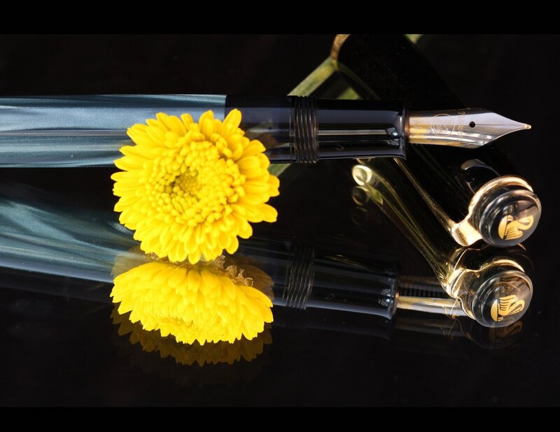 Yellow Flower and Fountain Pen