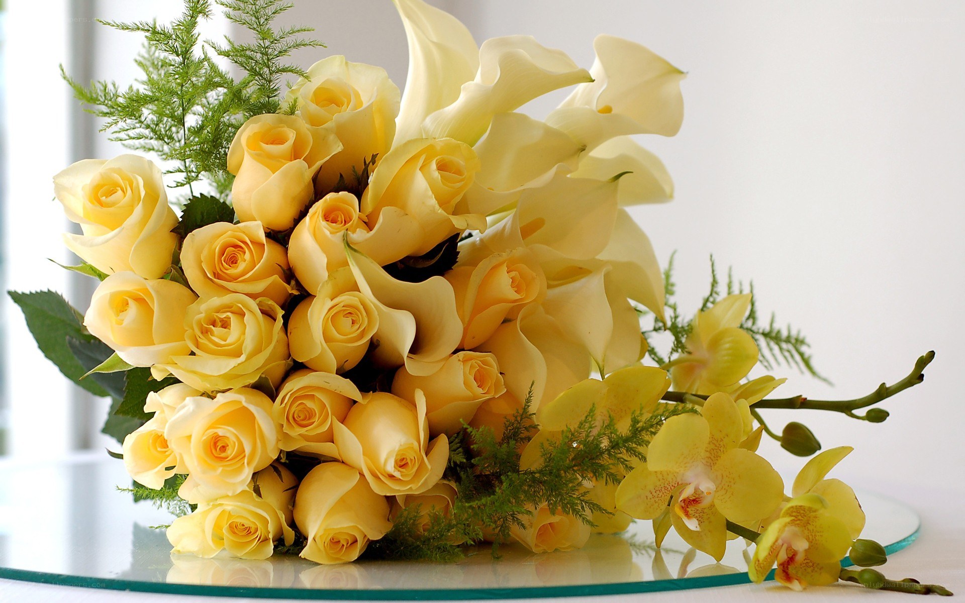 Yellow flower bouquet