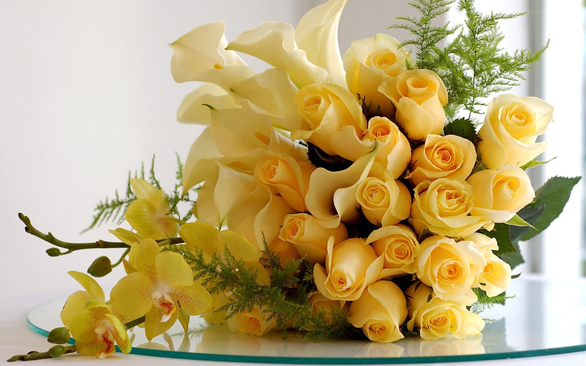 Yellow flower bouquet