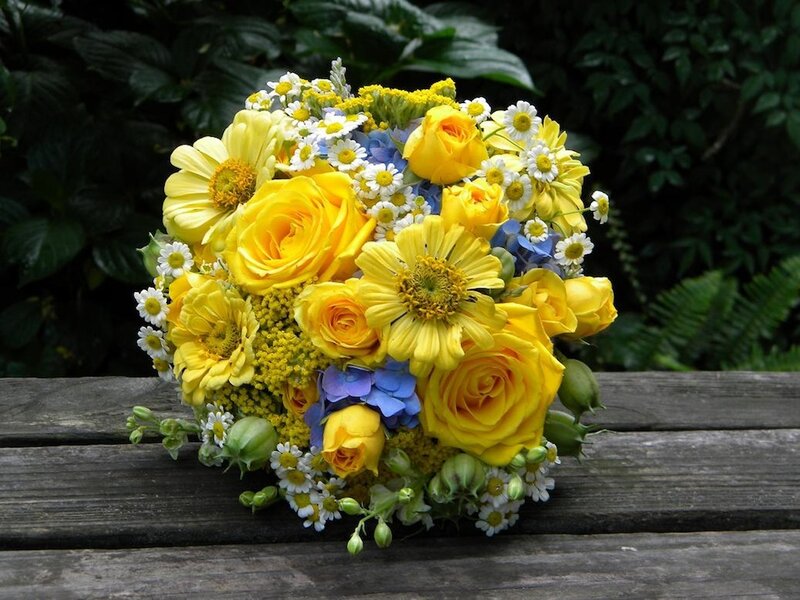 Yellow Flower Bouquet — Calm, Afternoon