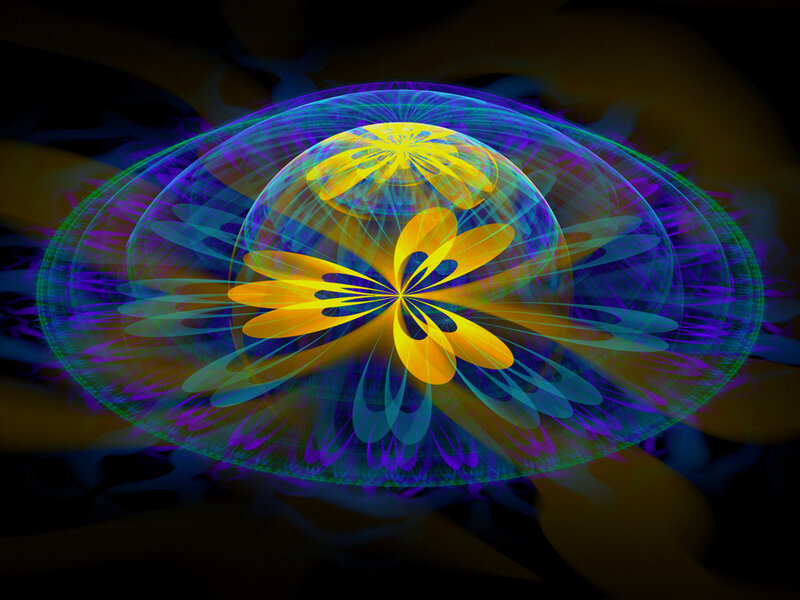 Yellow Flower Fractal