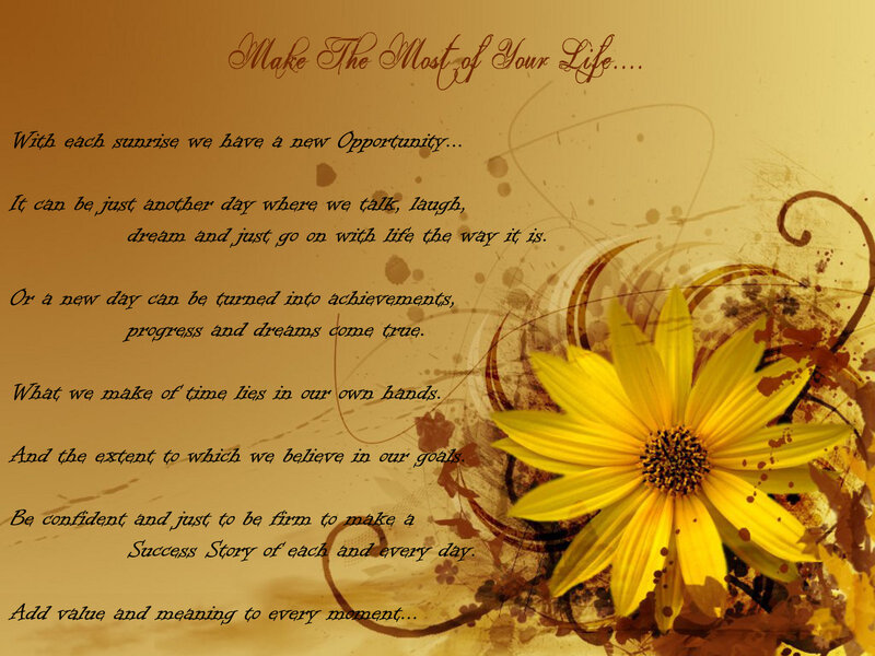 Yellow Flower with Text