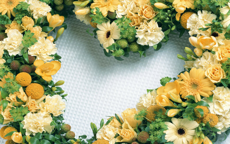 Yellow Flower Wreath