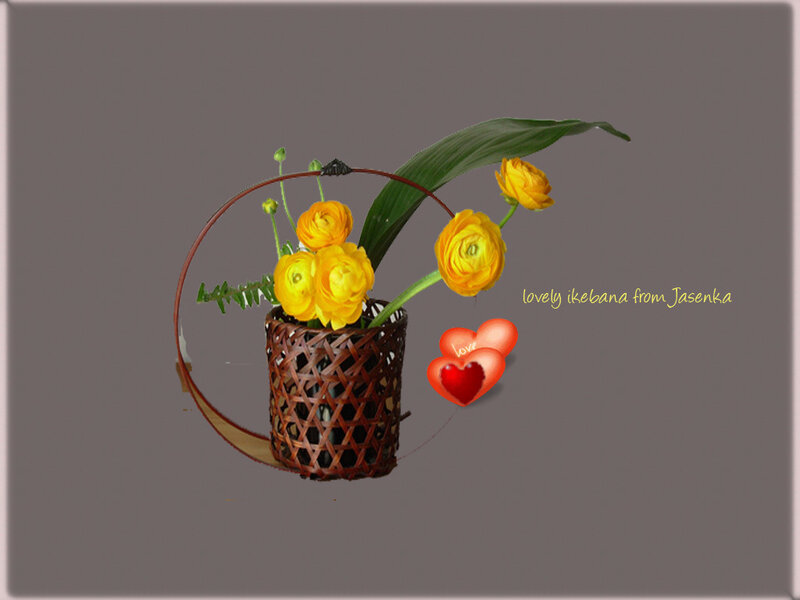 Yellow Flowers in Basket — Calm