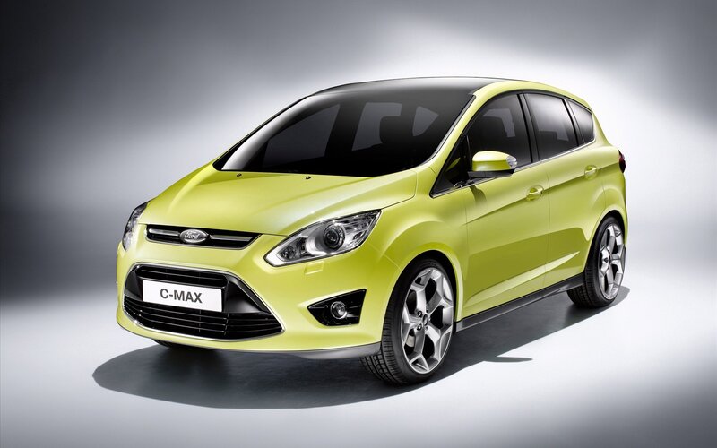 Yellow Ford C-max