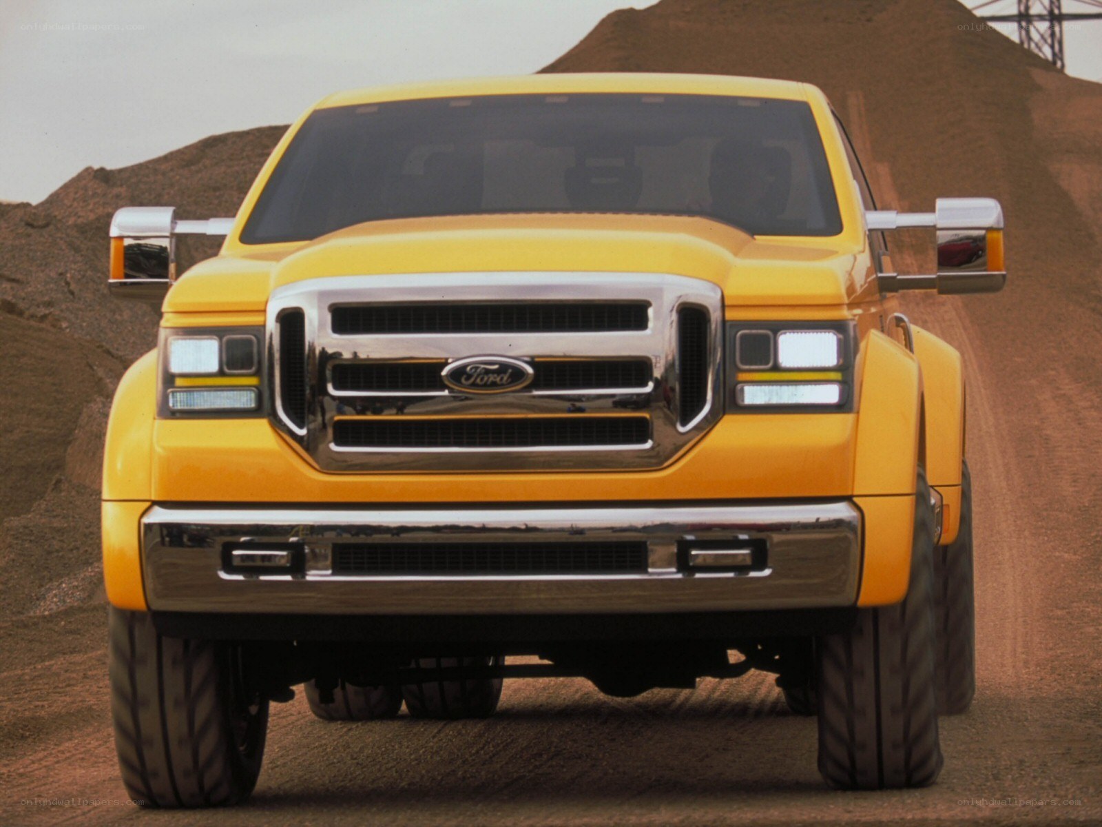 Yellow Ford concept truck