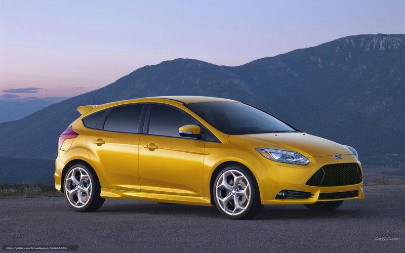 yellow ford focus st