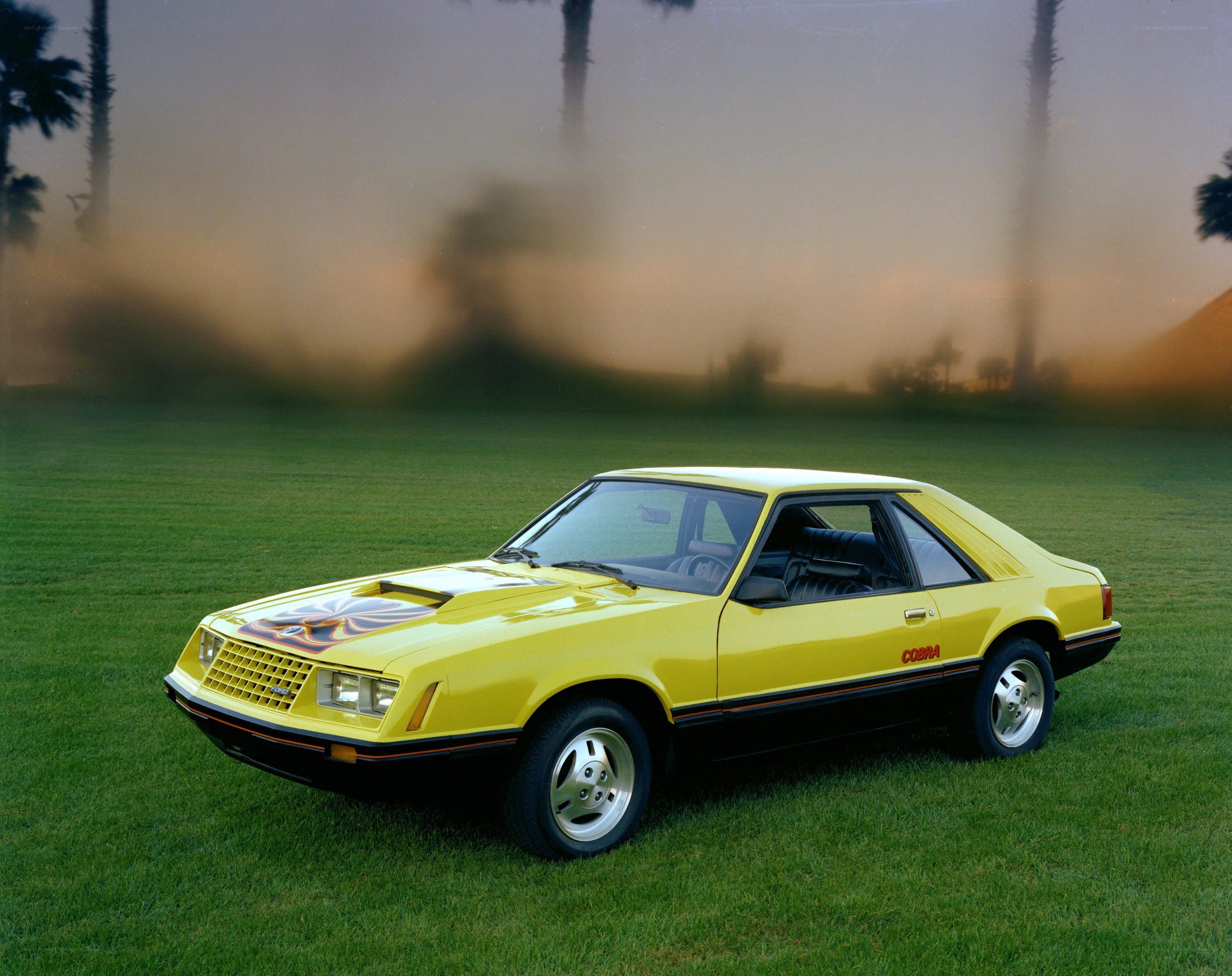 Yellow Ford Mustang Cobra