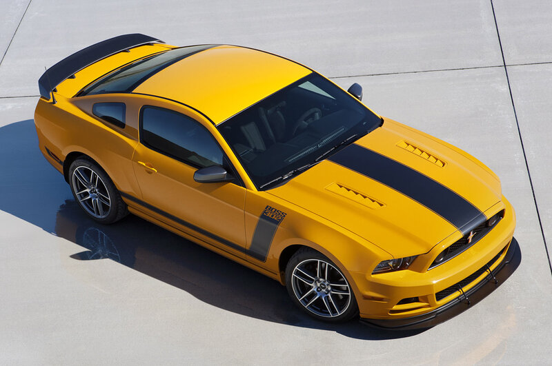 Yellow Ford Mustang — Dramatic