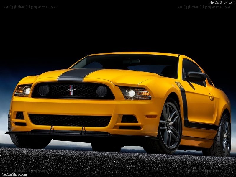 Yellow Ford Mustang GT