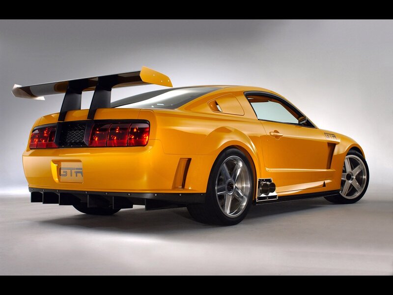 Yellow Ford Mustang GT-R