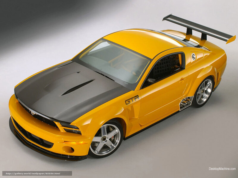 Yellow Ford Mustang GTR — Dynamic