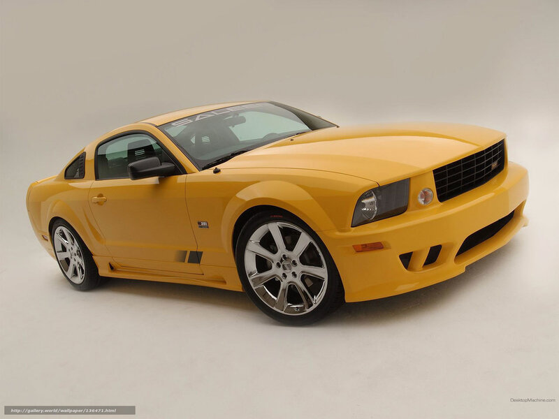 Yellow Ford Mustang — Neutral, Photograph, Car