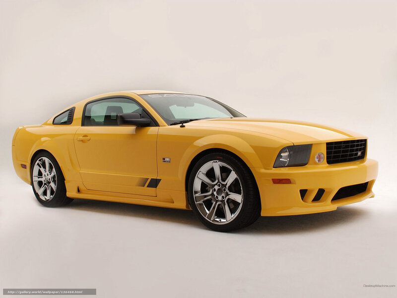 Yellow Ford Mustang — Neutral, Photograph