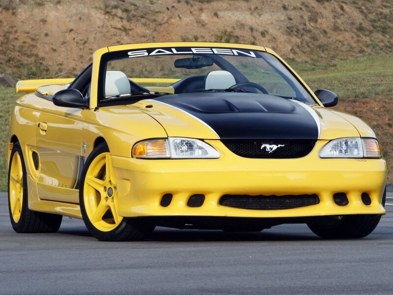 Yellow Ford Mustang Saleen