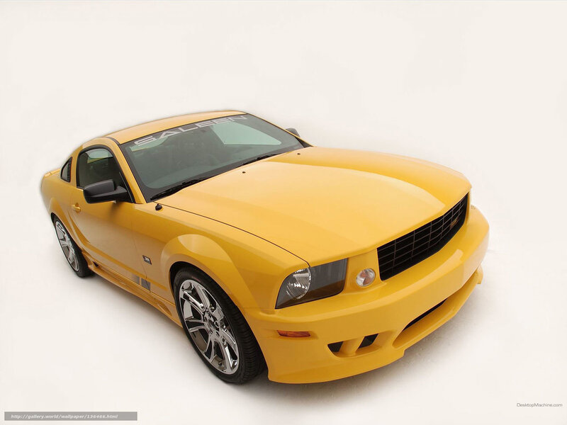 yellow ford mustang saleen