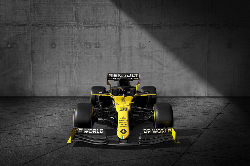 Yellow Formula One Car — Dramatic, Photograph