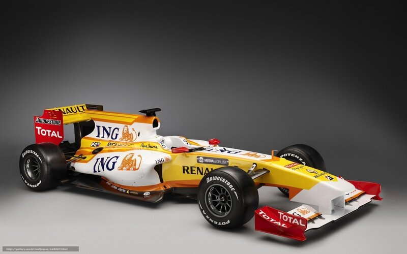 Yellow Formula One Car — Dramatic