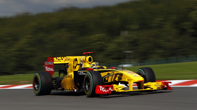 Yellow Formula One Car — Dynamic, Afternoon, Photograph, Driver, Race Track
