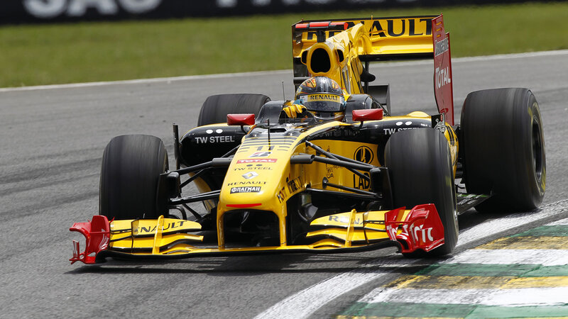 Yellow Formula One Car — Dynamic, Afternoon, Photograph, Driver, Race Track, Tire