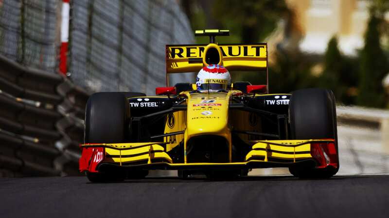 Yellow Formula One Car — Dynamic, Afternoon, Photograph, Driver