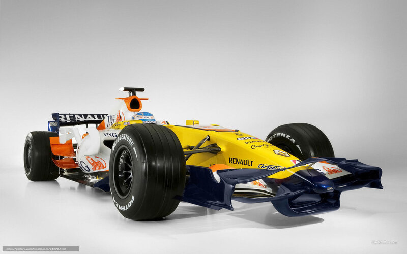 Yellow Formula One Car — Neutral, Photograph, Racing Car