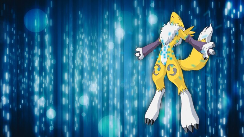 Yellow Fox-like Creature — Blue, Dramatic