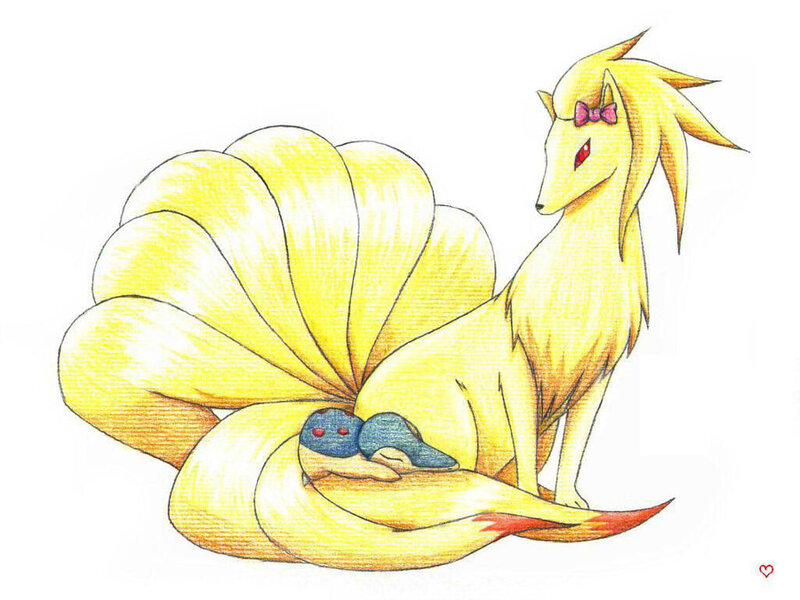 Yellow Fox with Nine Tails — Calm