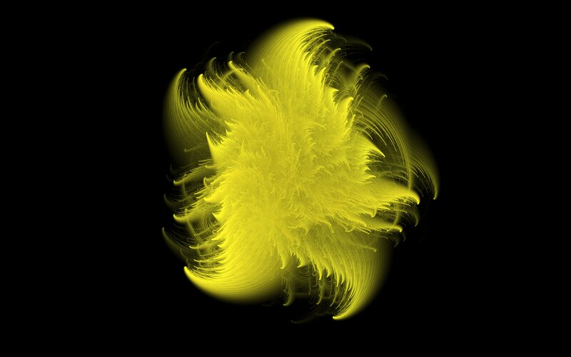 Yellow Fractal Explosion — Dynamic