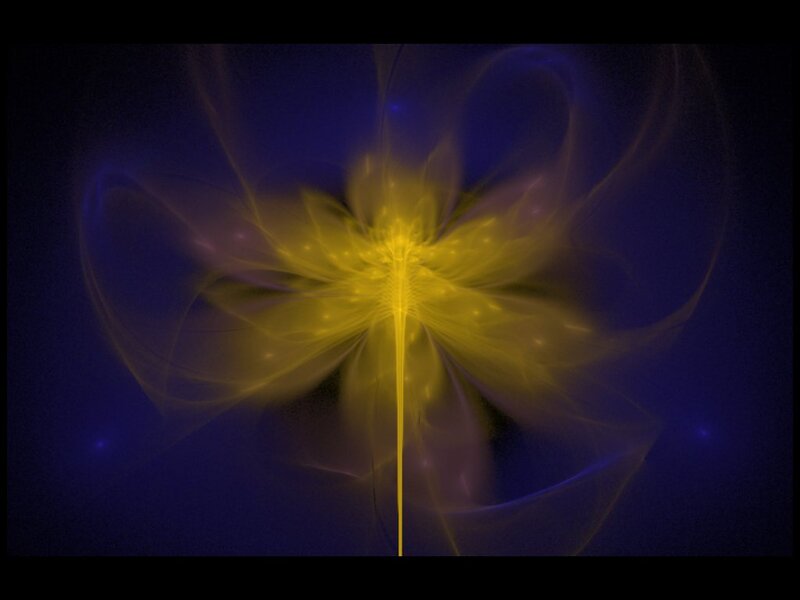 Yellow Fractal Flower