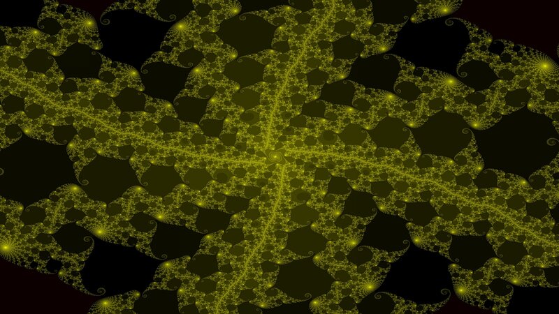 yellow fractal pattern