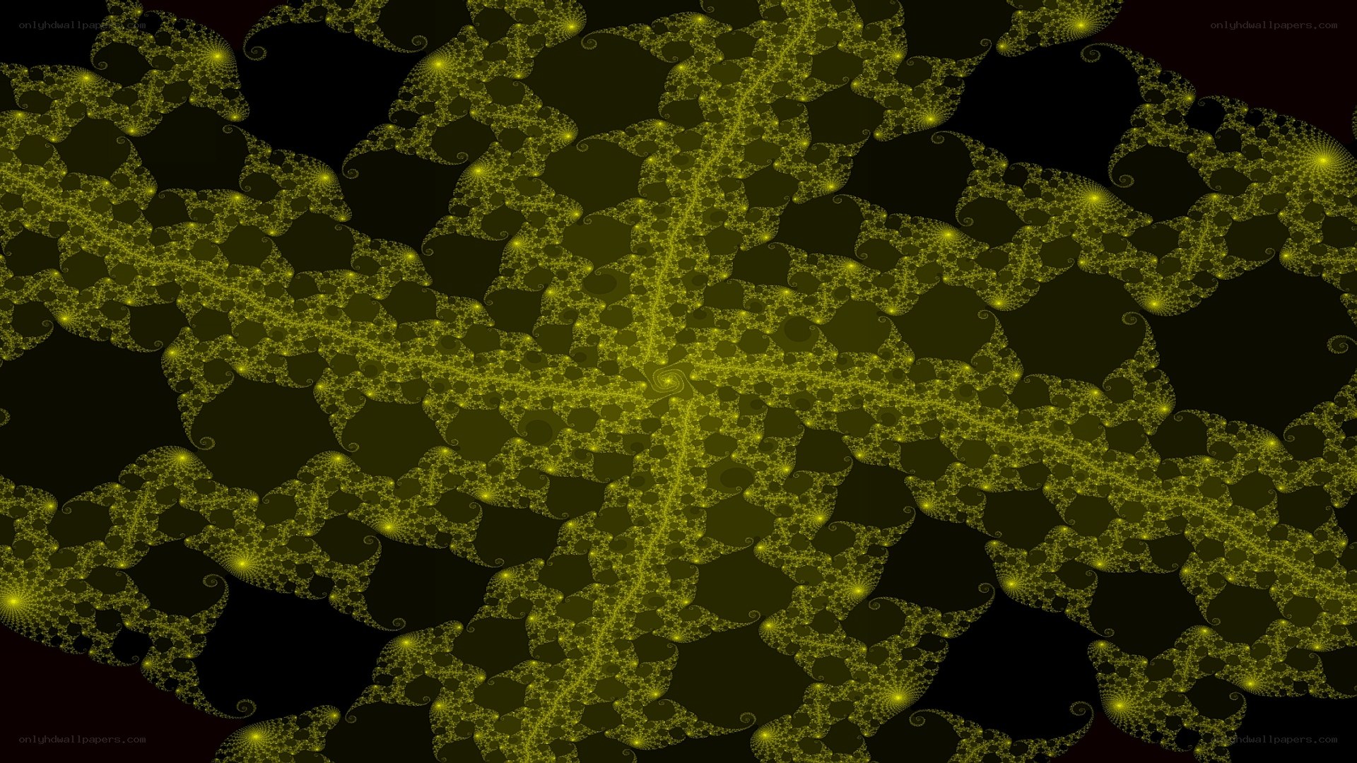 yellow fractal pattern
