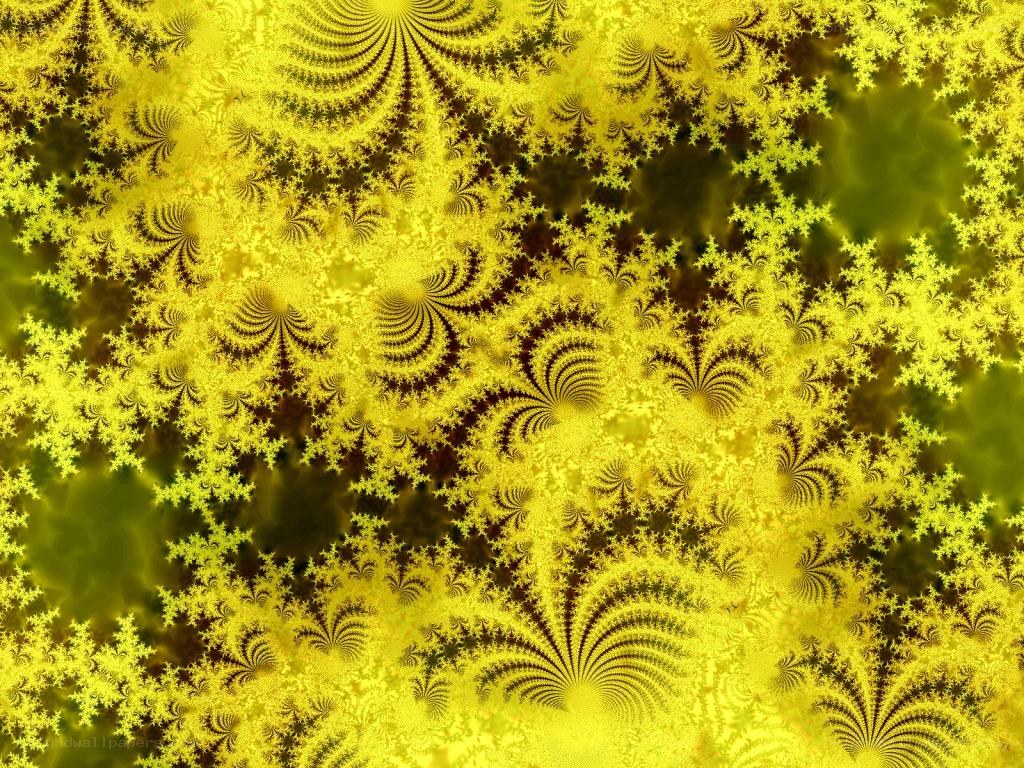Yellow fractal pattern