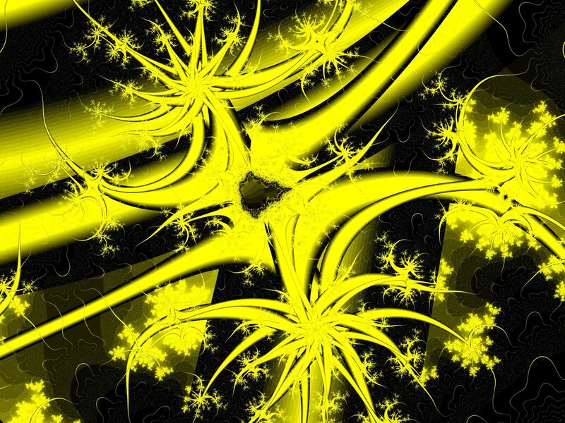 Yellow Fractal Patterns