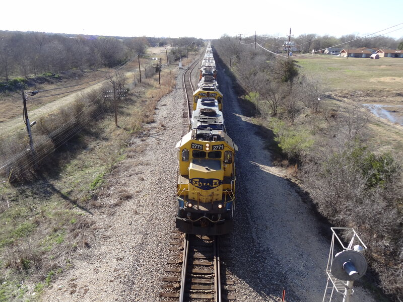 Yellow Freight Train — Calm, Afternoon