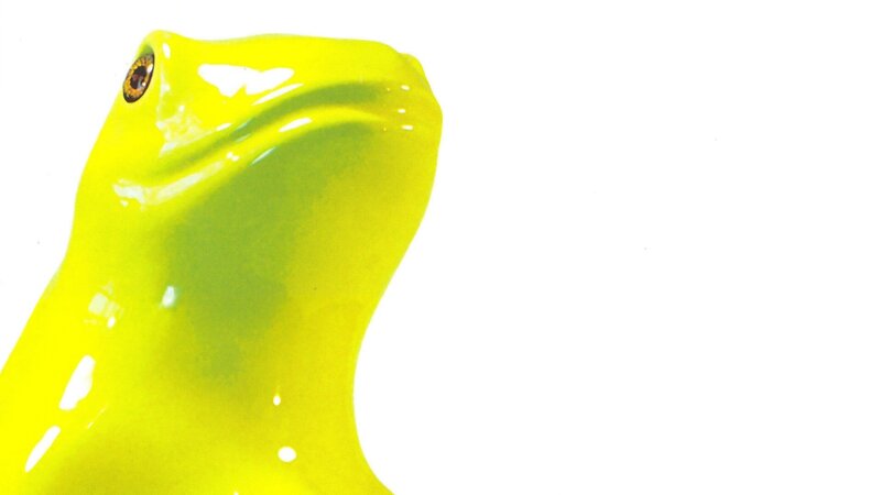 Yellow Frog Figurine