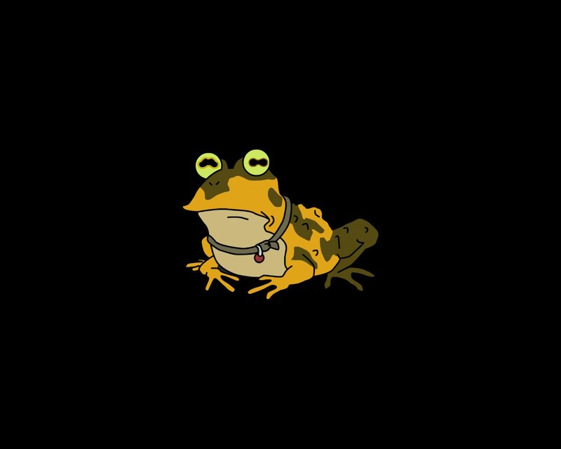Yellow Frog with Collar — Neutral