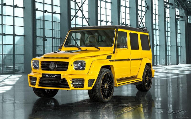 Yellow G-Wagon SUV