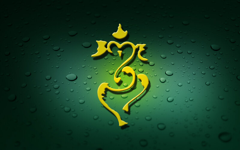 Yellow Ganesha Symbol