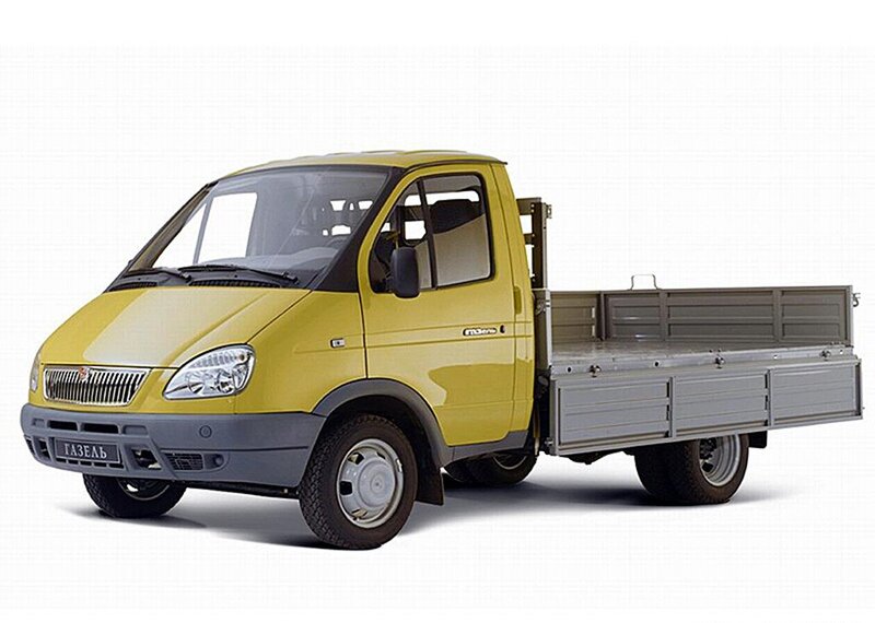 Yellow GAZELLE truck