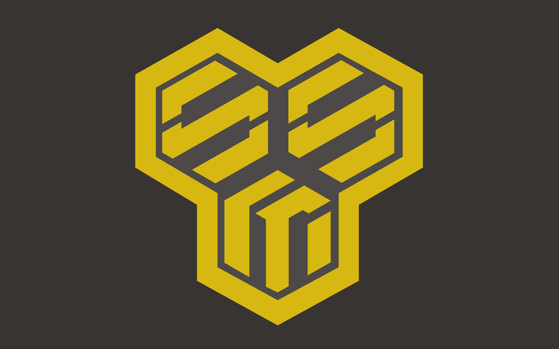 yellow geometric logo design